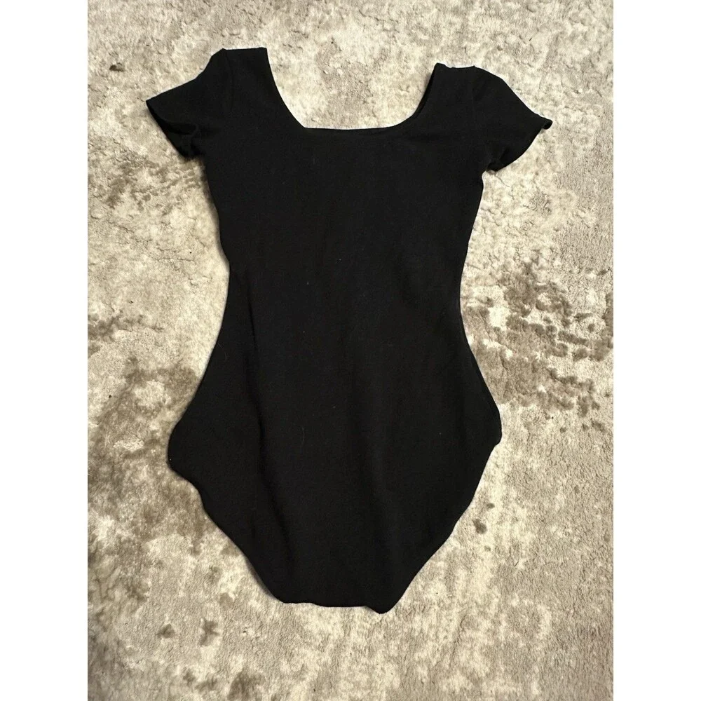 Capezio Black Leotard Small Girls Dance C4